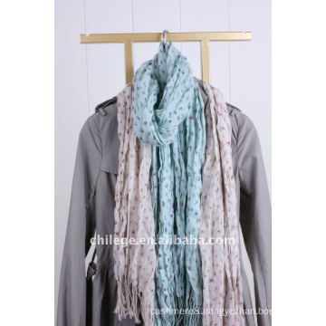 women wool floral printed scarfs shawls